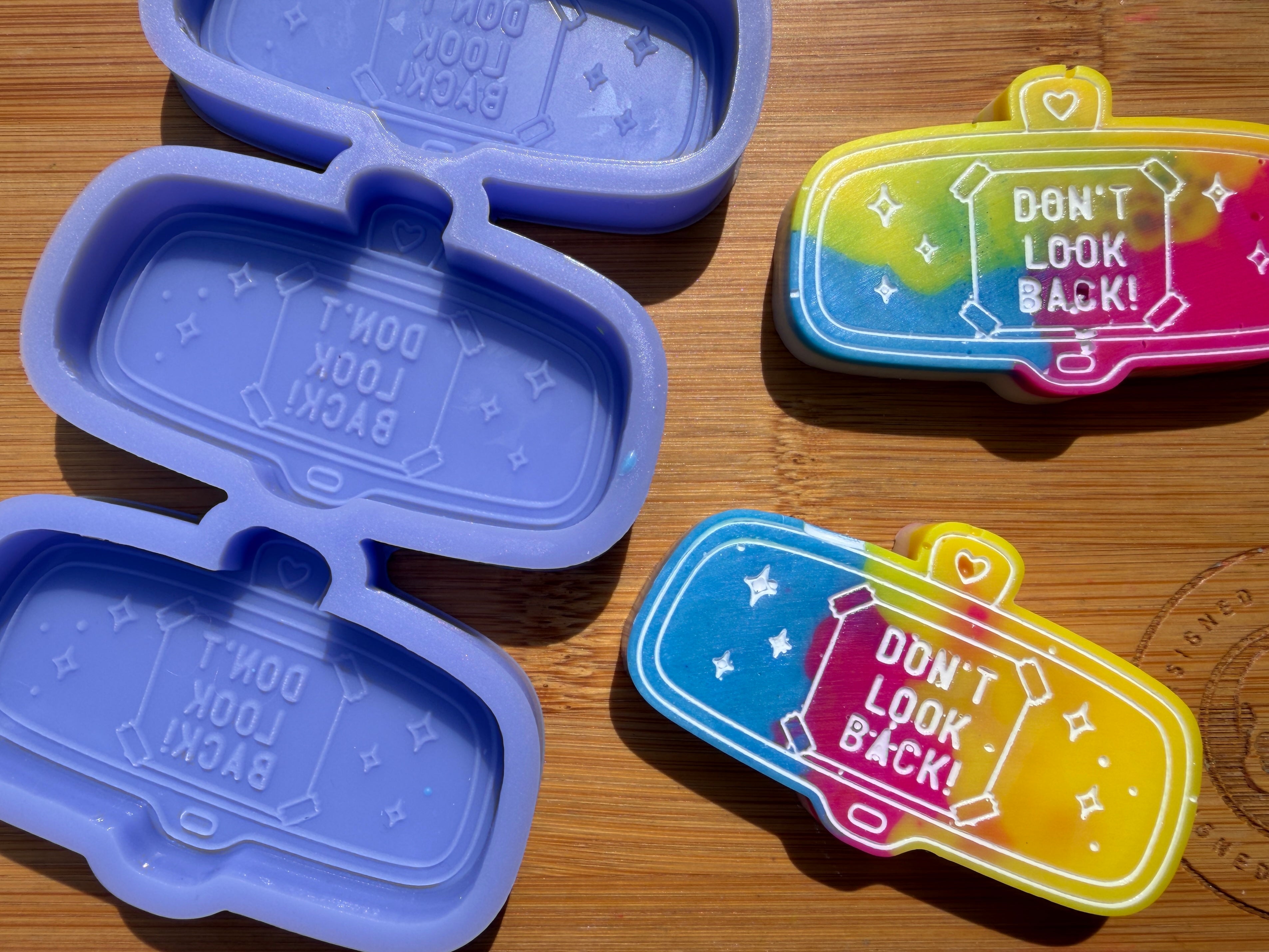Don't Look Back Mirror Silicone Mold - 3 Cavities