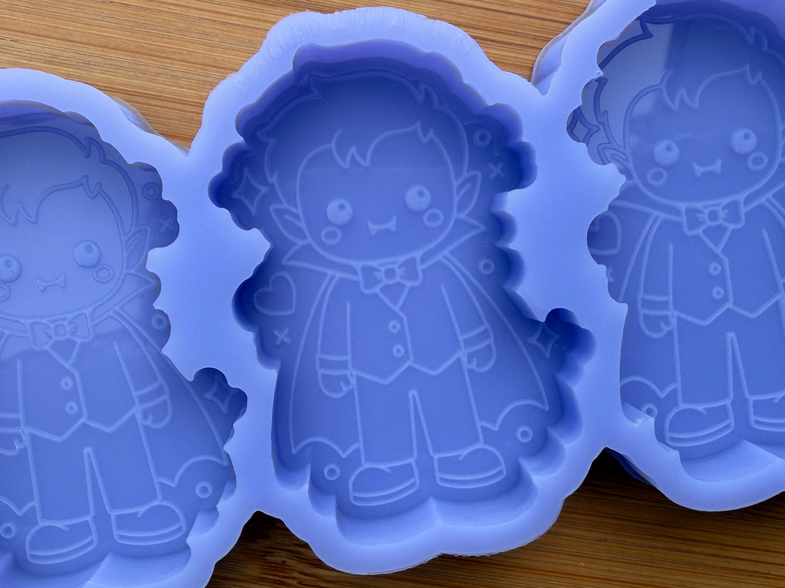 Cute Vampire Silicone Mold - 3 Cavities