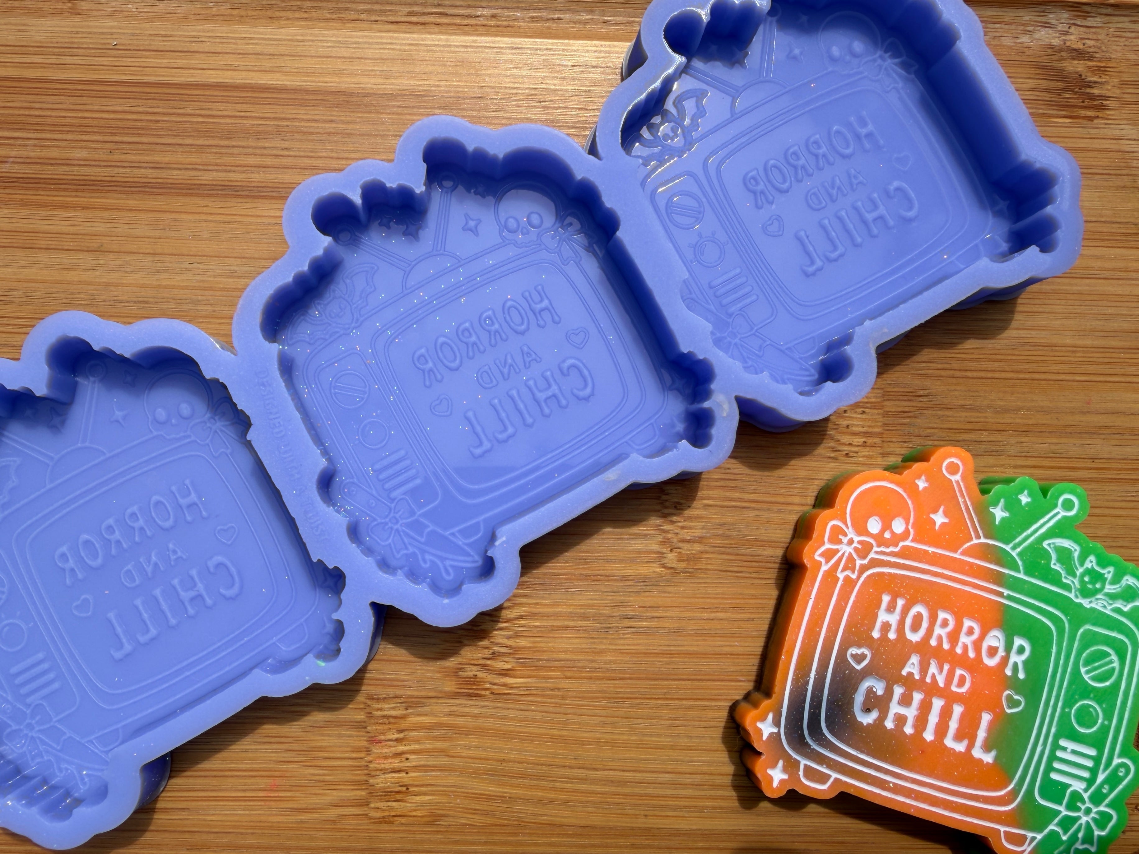 Horror TV Silicone Mold - 3 Cavities