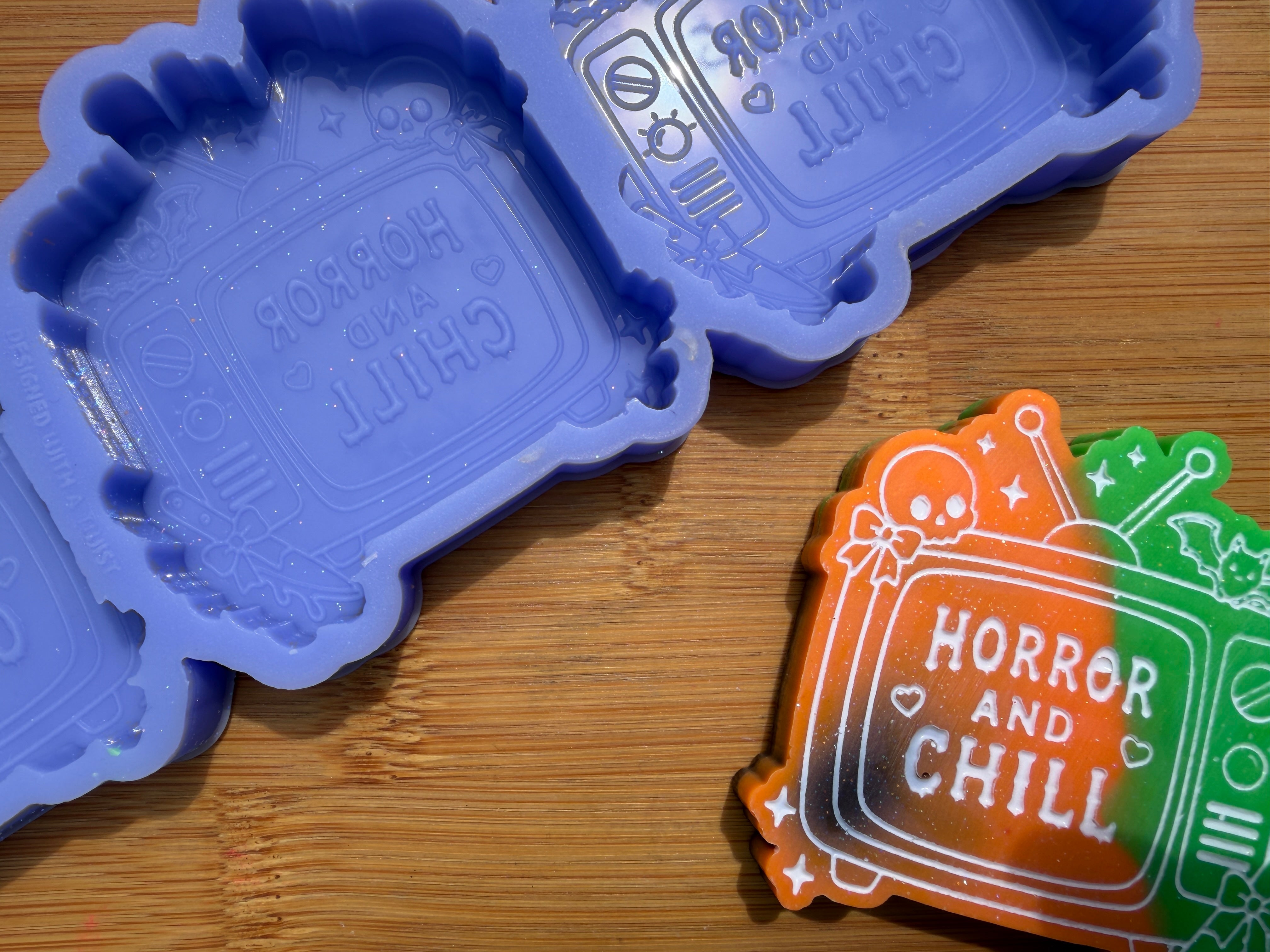 Horror TV Silicone Mold - 3 Cavities