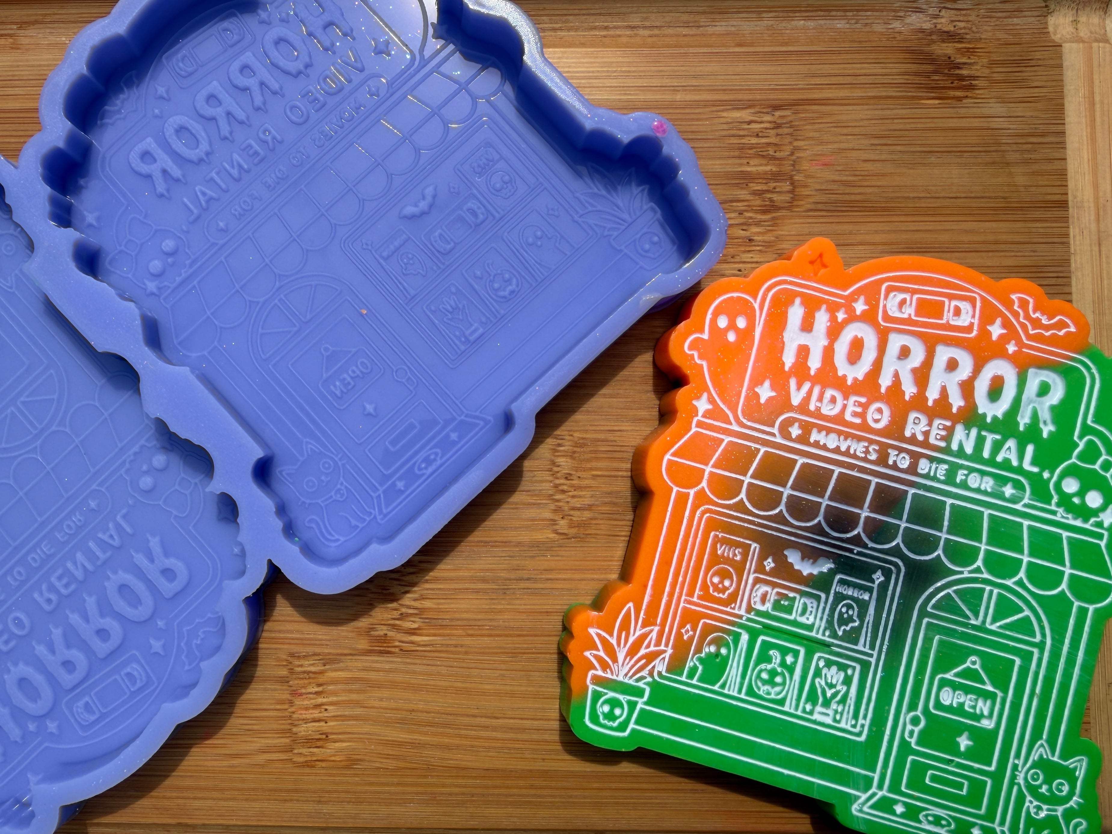Horror Video Store Silicone Mold - 2 Cavities