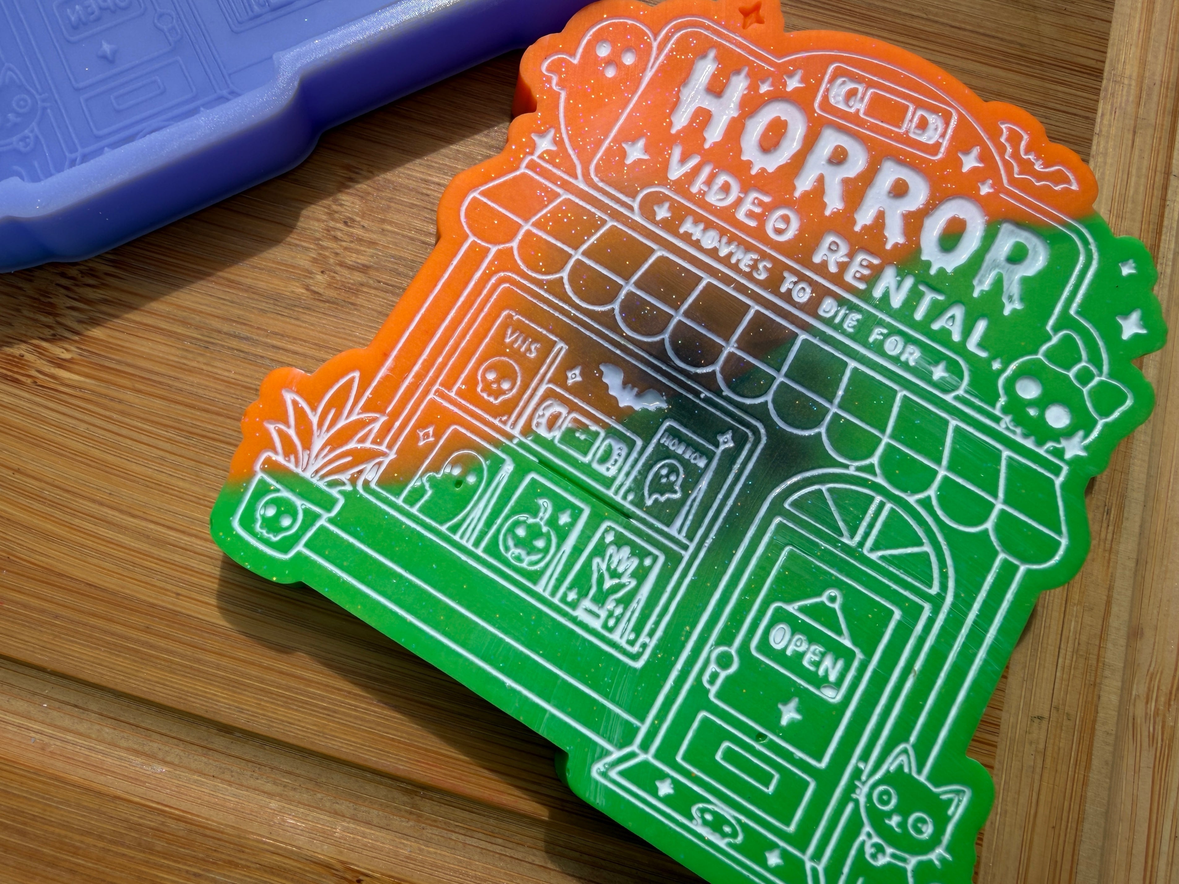 Horror Video Store Silicone Mold - 2 Cavities