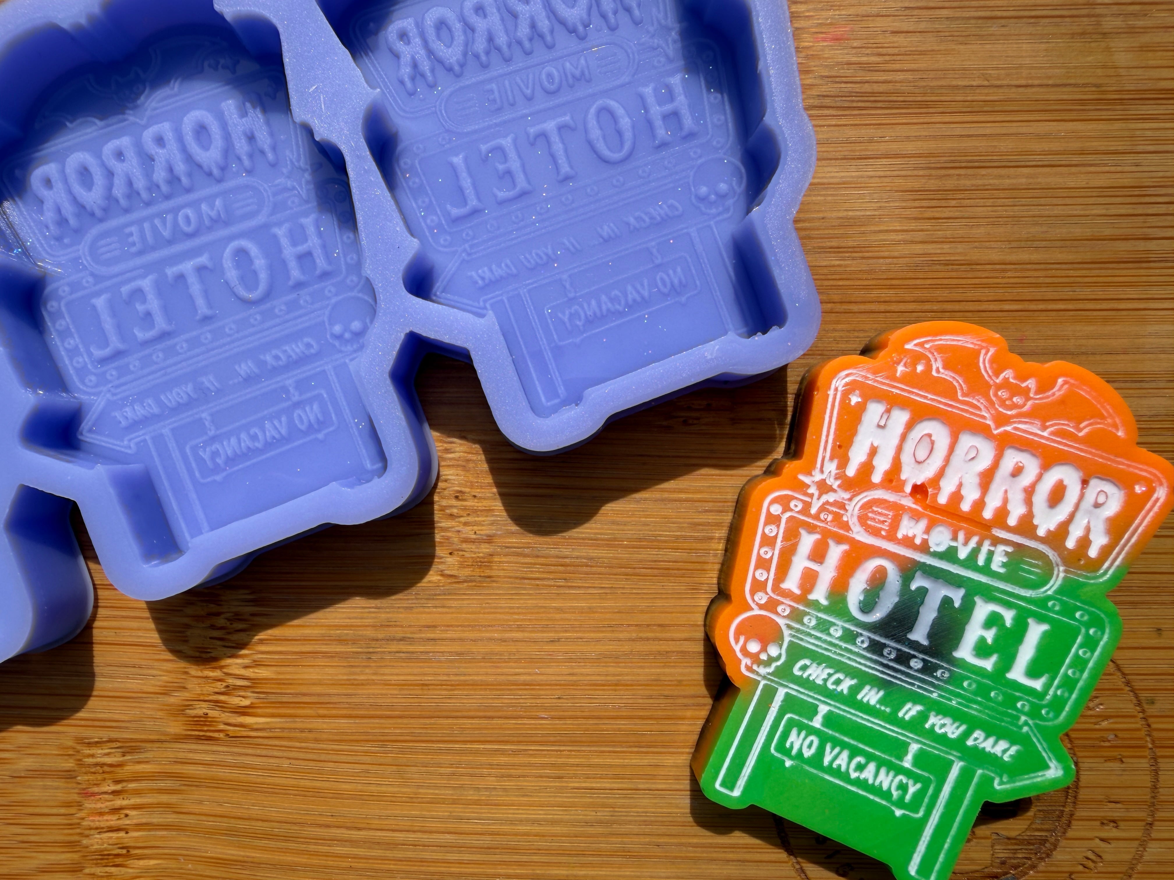Horror Hotel Silicone Mold - 3 Cavities