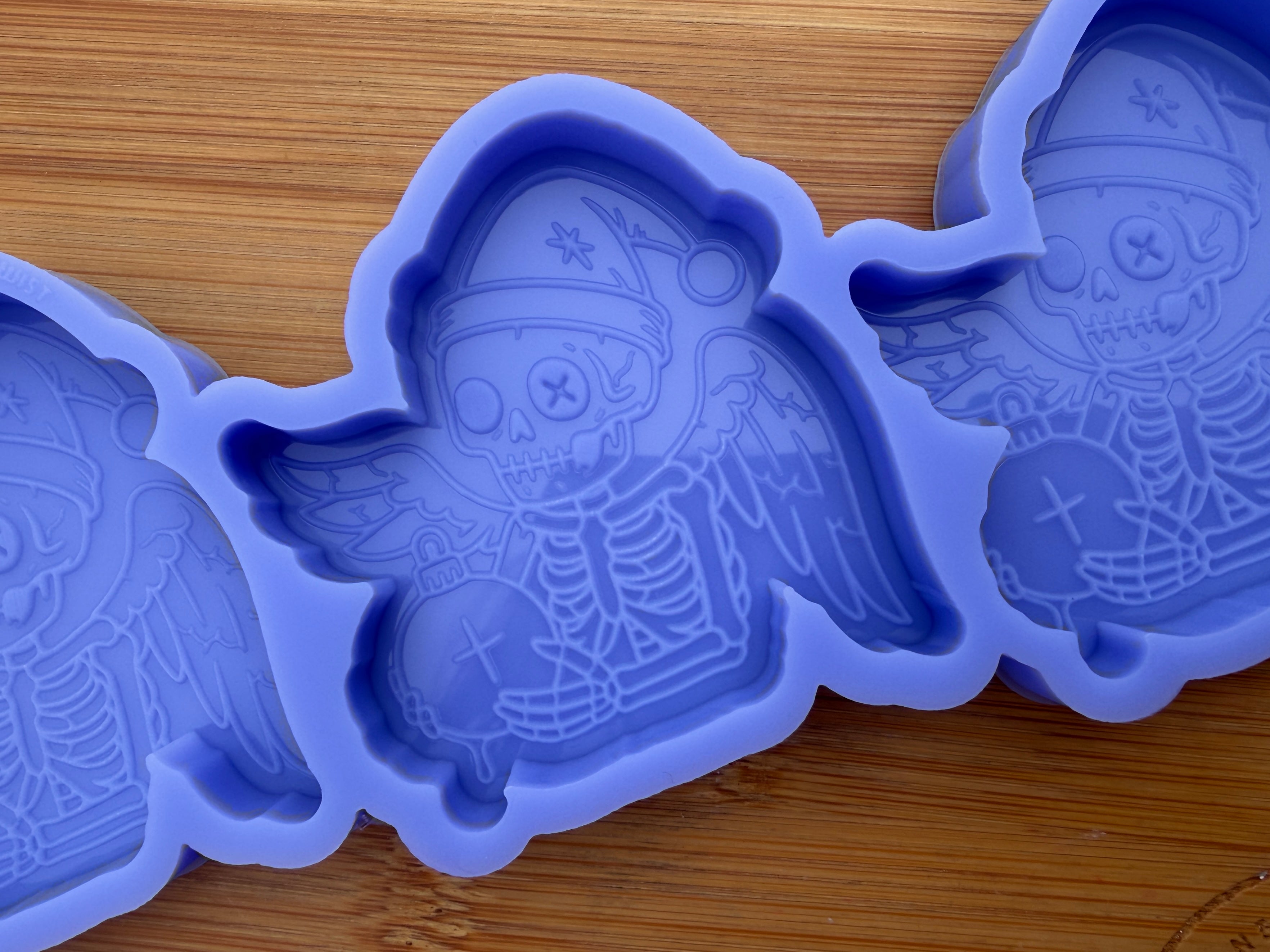 Skeleton Angel Silicone Mold - 3 Cavities