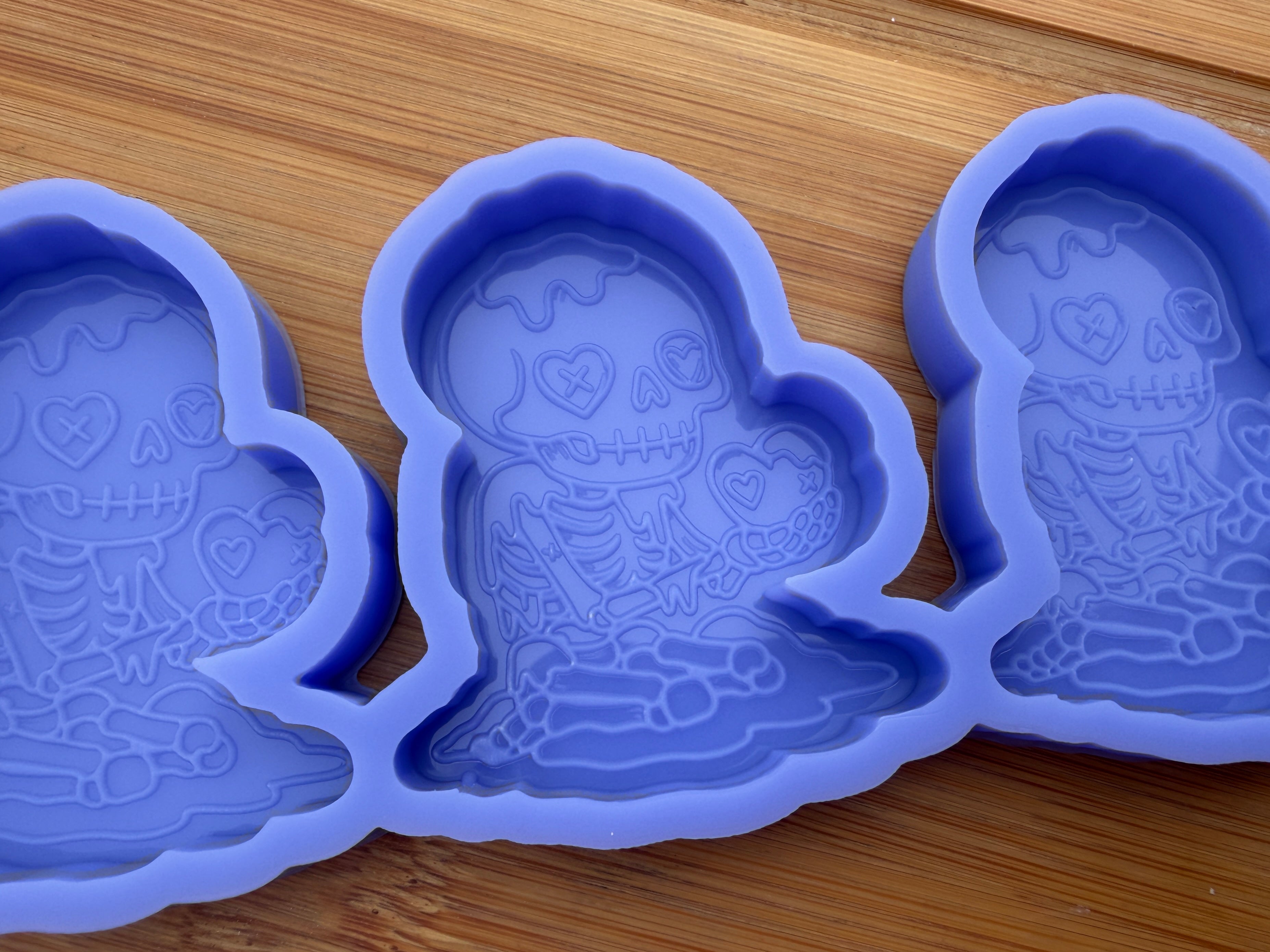 Snow Skeleton Silicone Mold - 3 Cavities