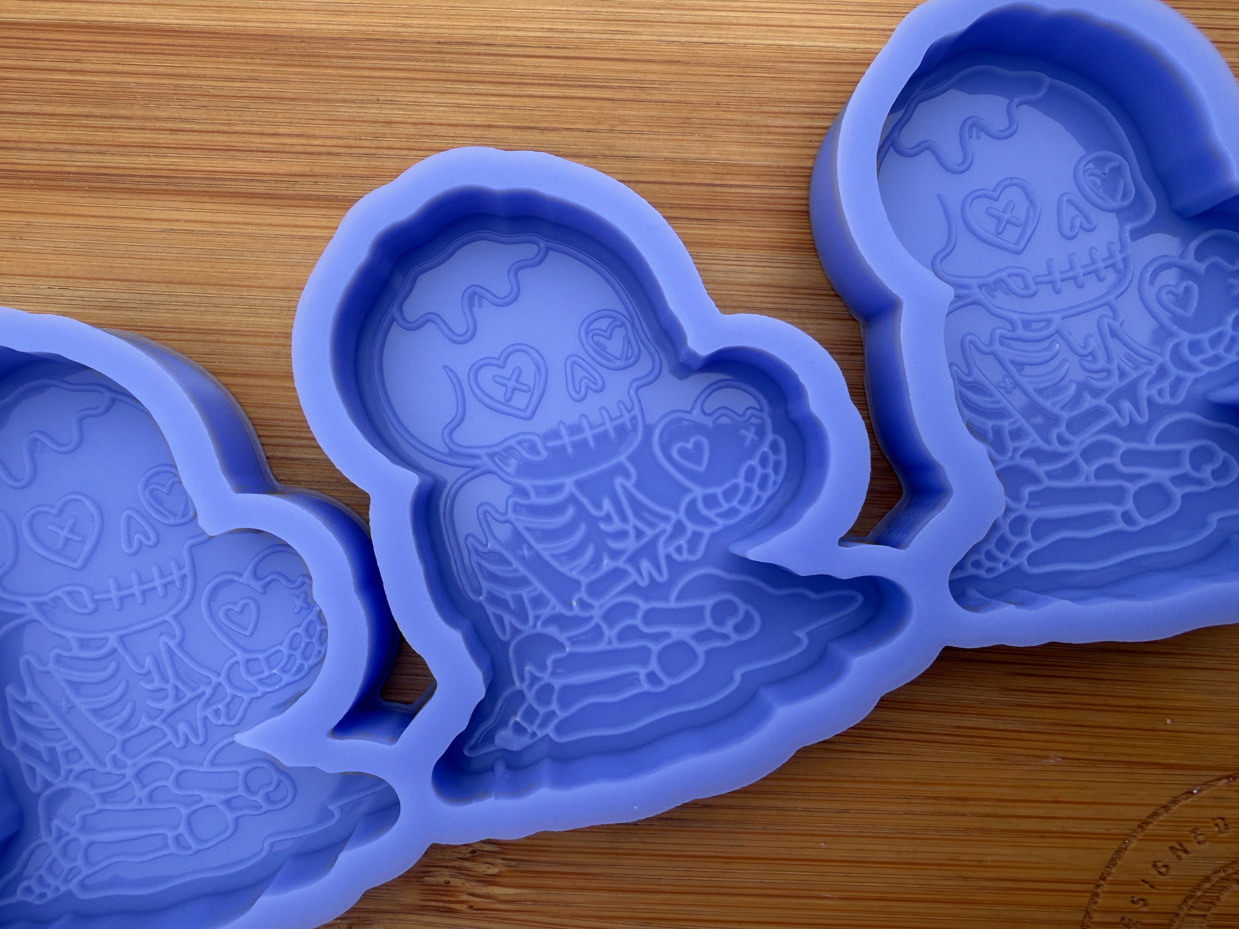 Snow Skeleton Silicone Mold - 3 Cavities