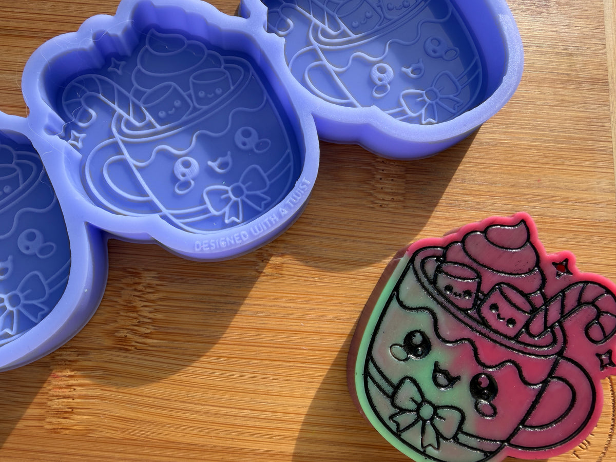 Cute Hot Chocolate Silicone Mold - 3 Cavities