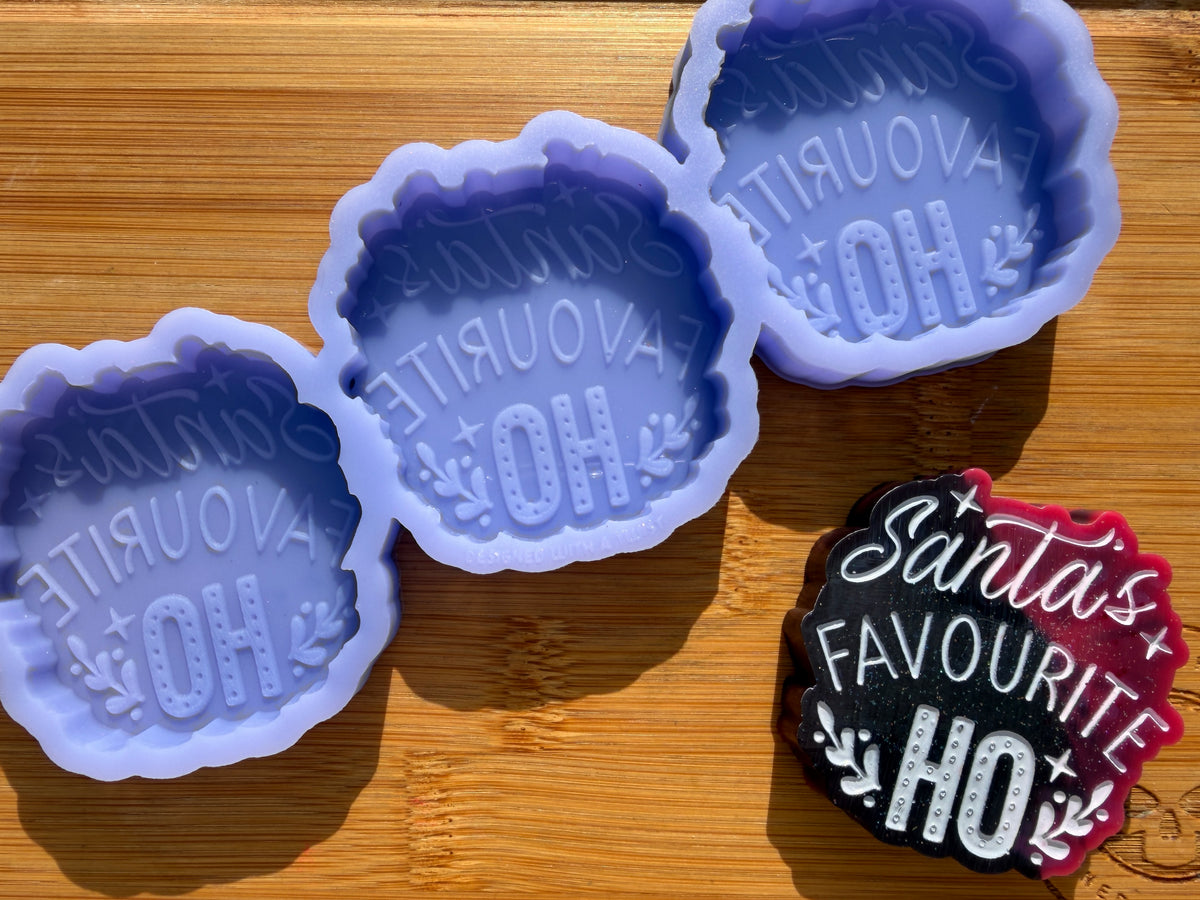 Santa's Favourite Ho Silicone Mold - 3 Cavities