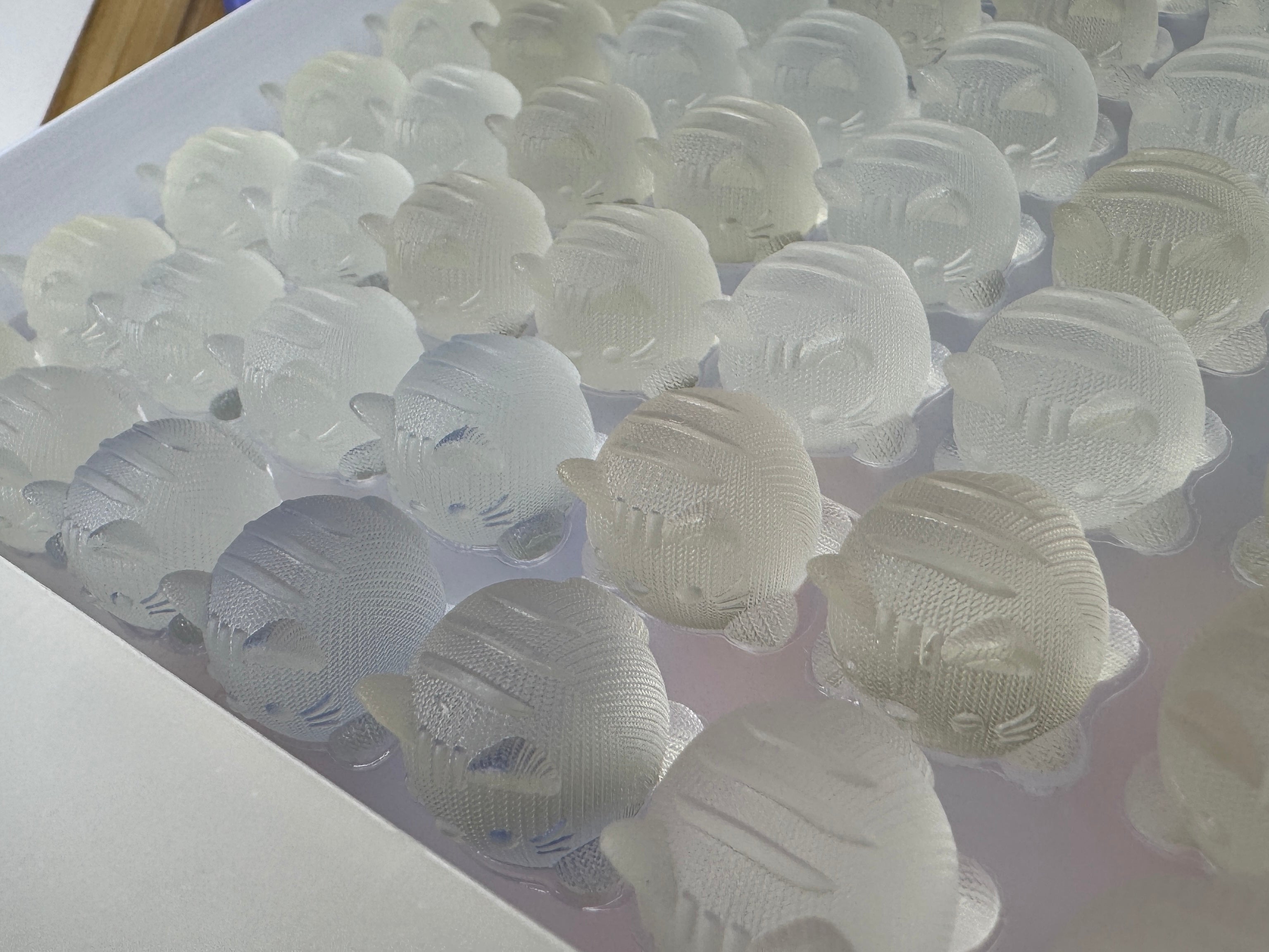 Knitted Kitty Scrape n Scoop Wax Tray Silicone Mold