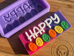 3D Happy Easter Snapbar Silicone Mold - Designed with a Twist - Top quality silicone molds made in the UK.