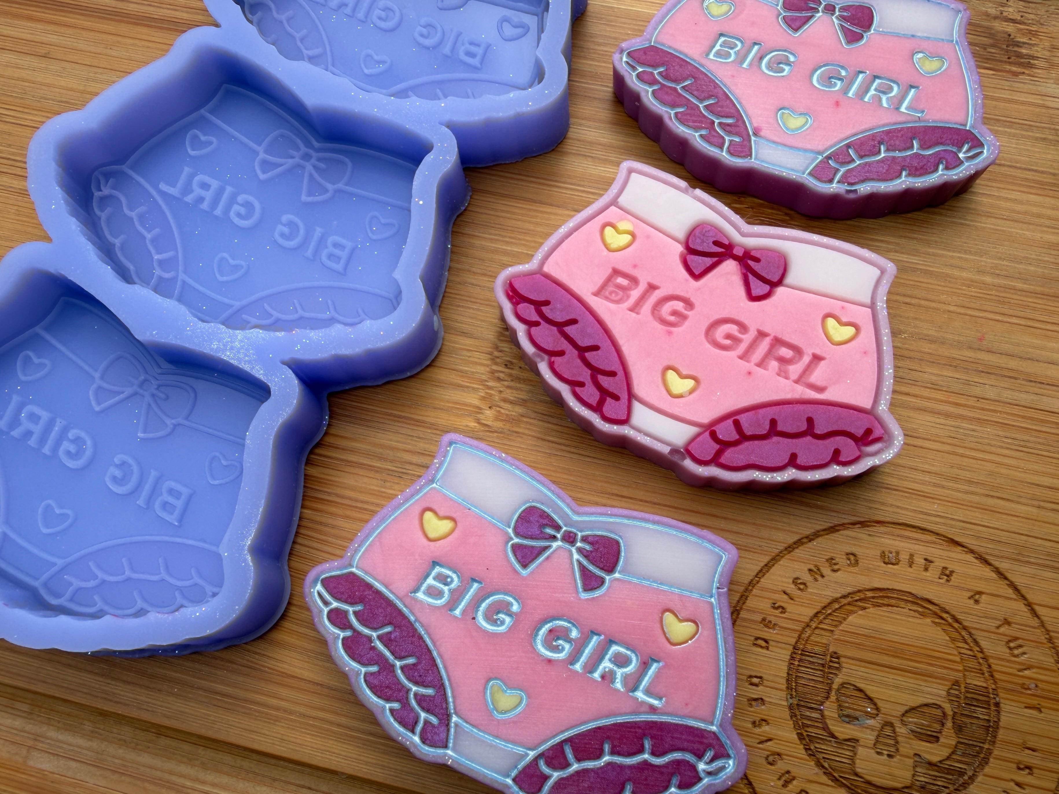Big Girl Pants Silicone Mold - 3 Cavities