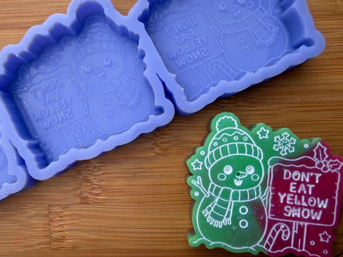 Don't Eat Yellow Snow Silicone Mold - 3 Cavities