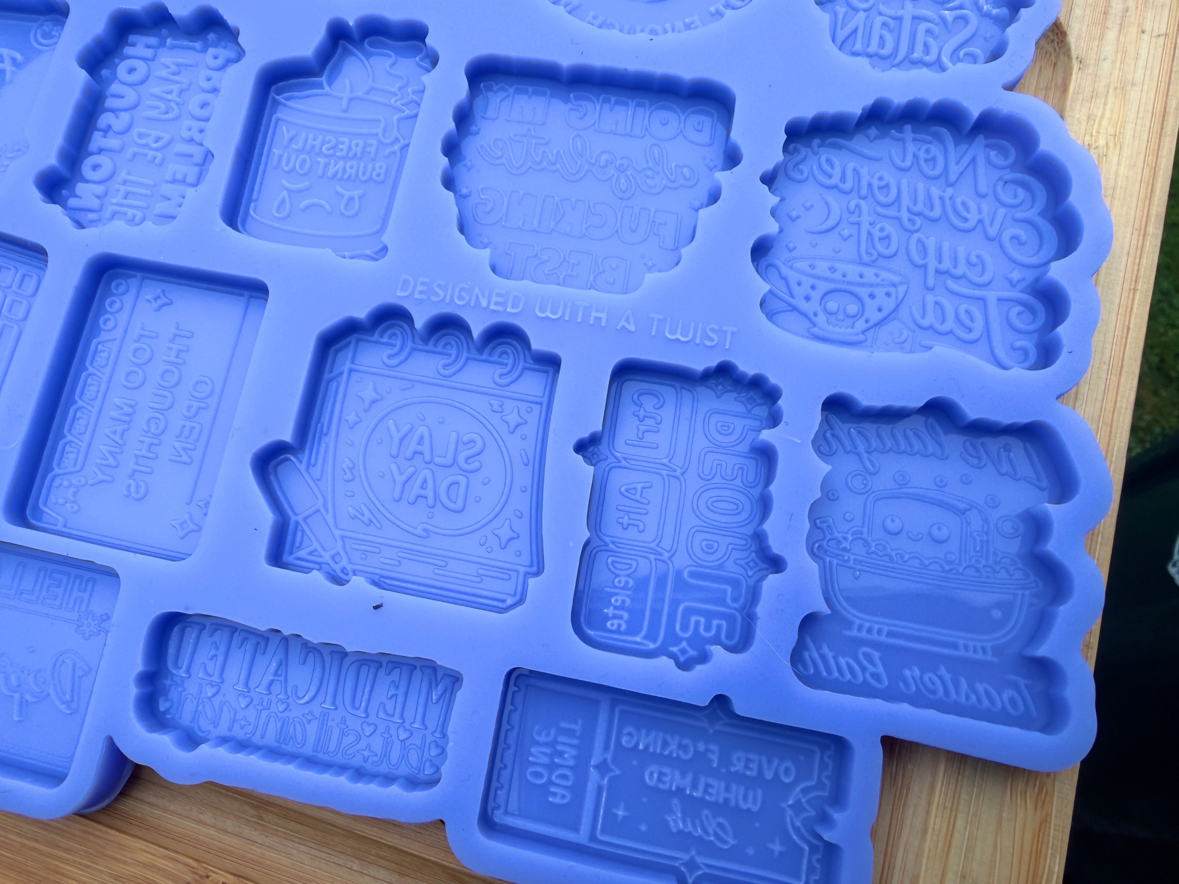 Dark Humour Topper Palette Silicone Mold