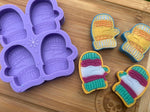 Cosy Mittens Wax Melt Silicone Mold - Designed with a Twist - Top quality silicone molds made in the UK.