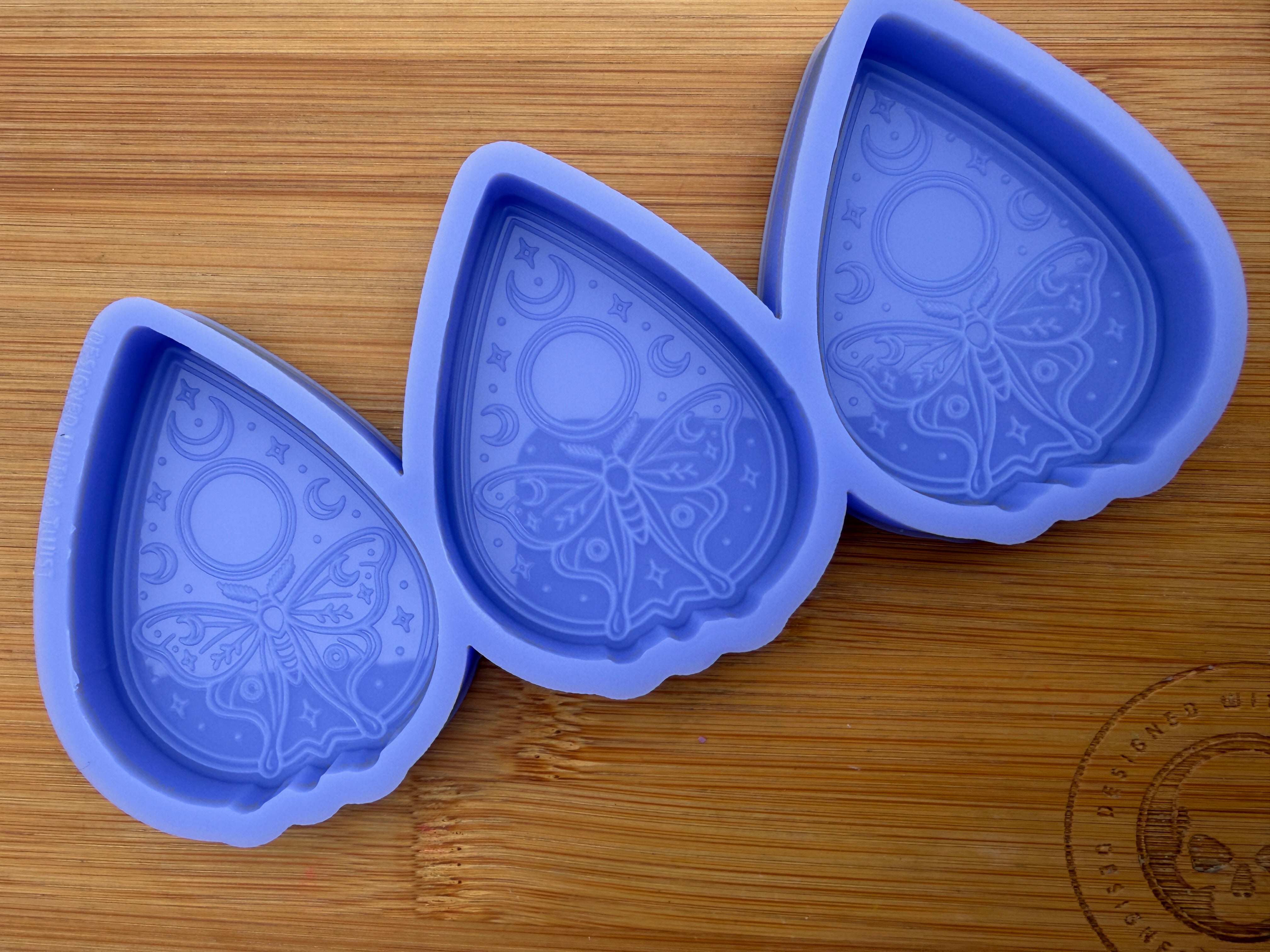Lunar Moth Planchette Silicone Mold - 3 Cavities