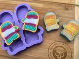 Cosy Mittens Wax Melt Silicone Mold - Designed with a Twist - Top quality silicone molds made in the UK.