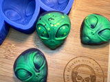 3D Alien Head Silicone Mold - Designed with a Twist - Top quality silicone molds made in the UK.