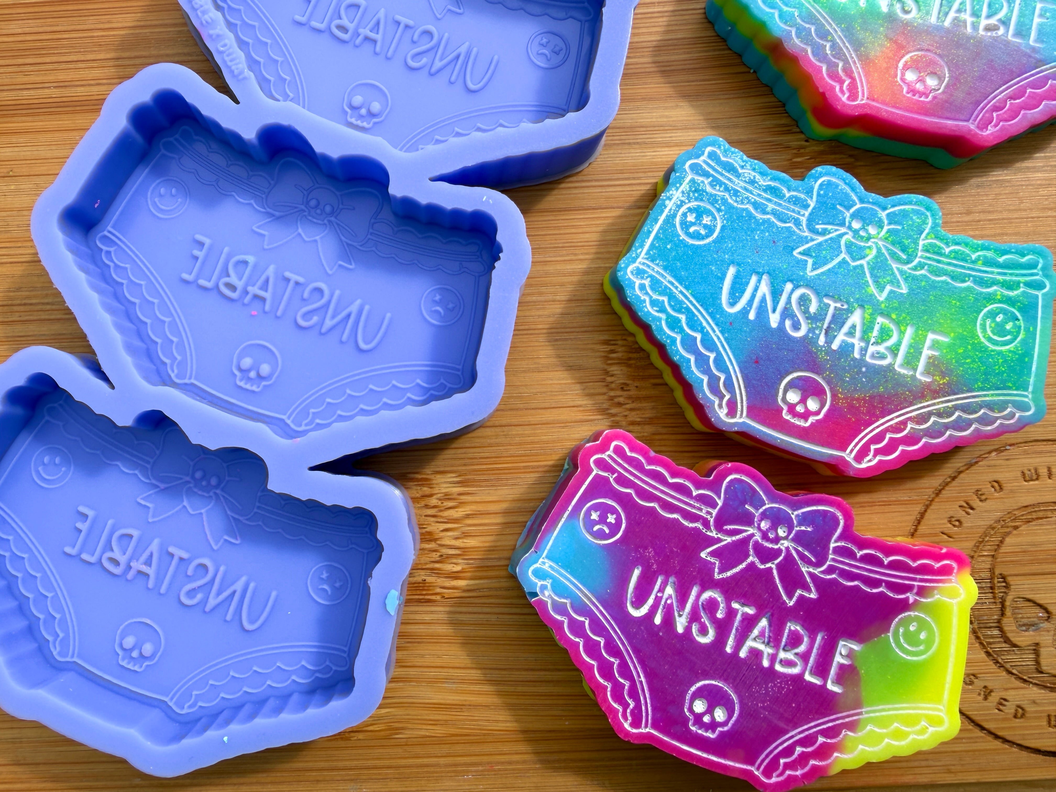 Unstable Pants Silicone Mold - 3 Cavities
