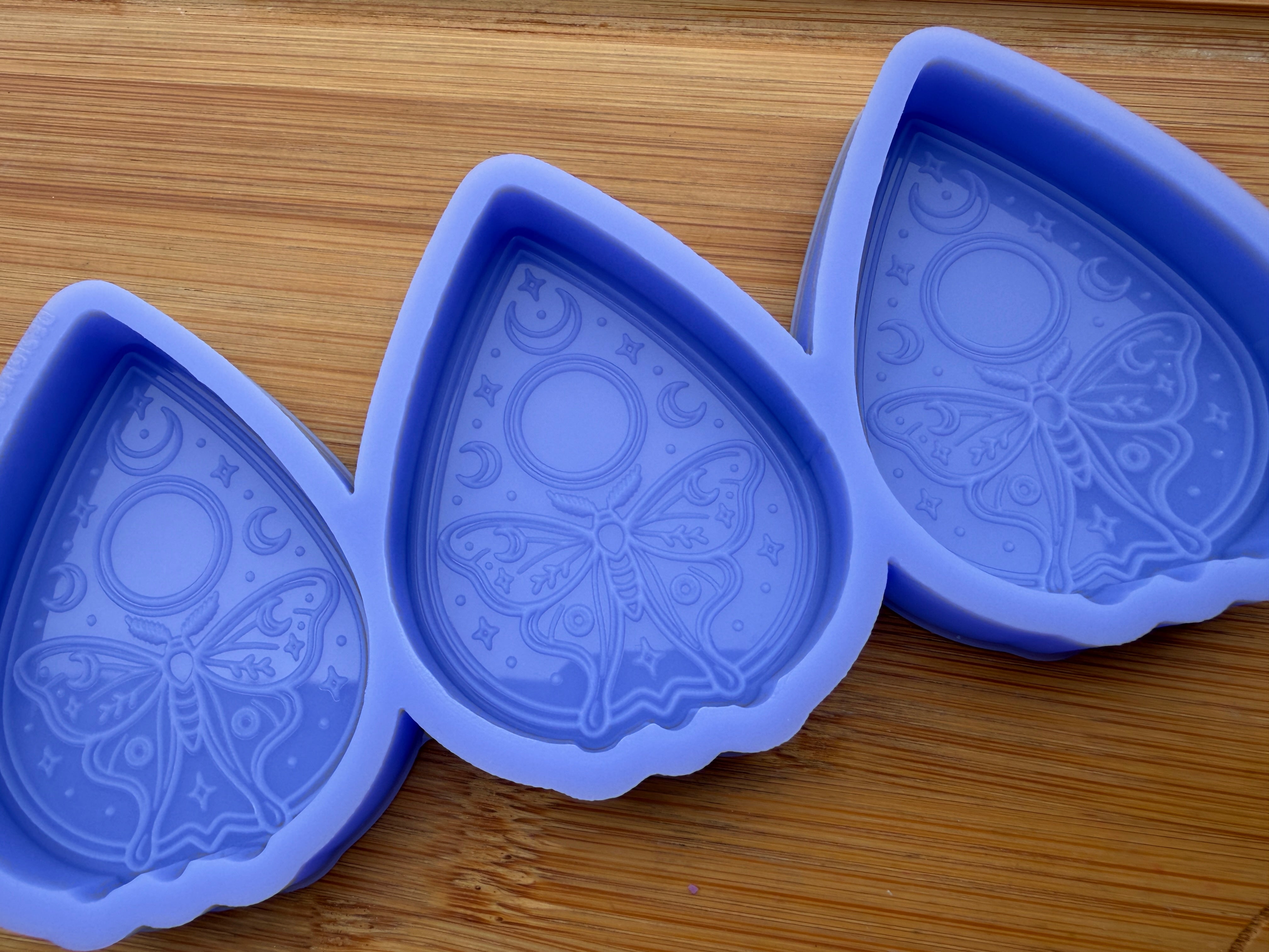 Lunar Moth Planchette Silicone Mold - 3 Cavities