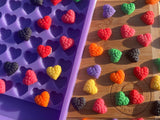 Rose Heart Scrape n Scoop Wax Silicone Mold - Designed with a Twist - Top quality silicone molds made in the UK.