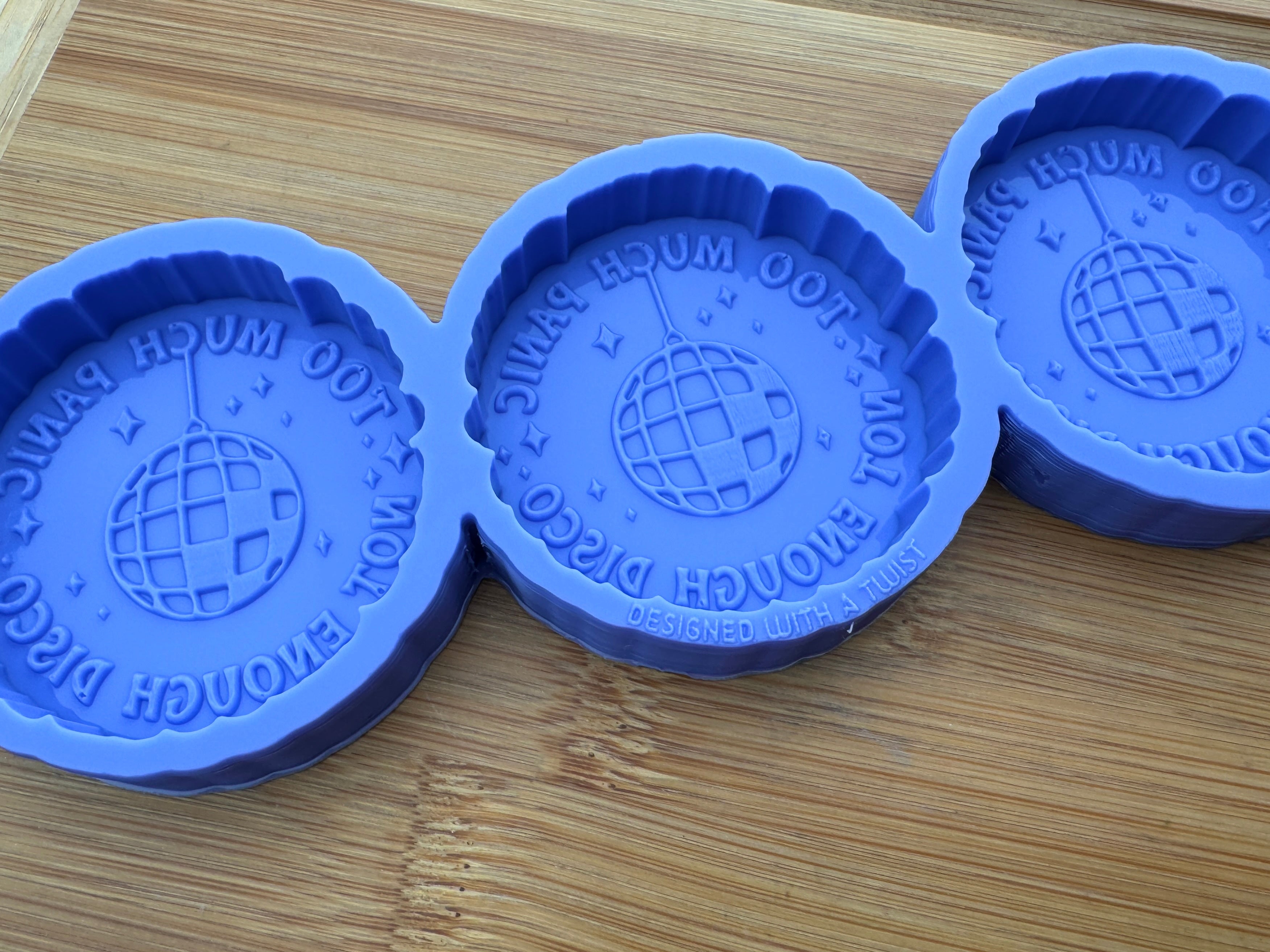 Too Much Panic, Not Enough Disco Silicone Trio Mold