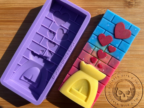 Burner Snapbar Silicone Mold - Designed with a Twist - Top quality silicone molds made in the UK.