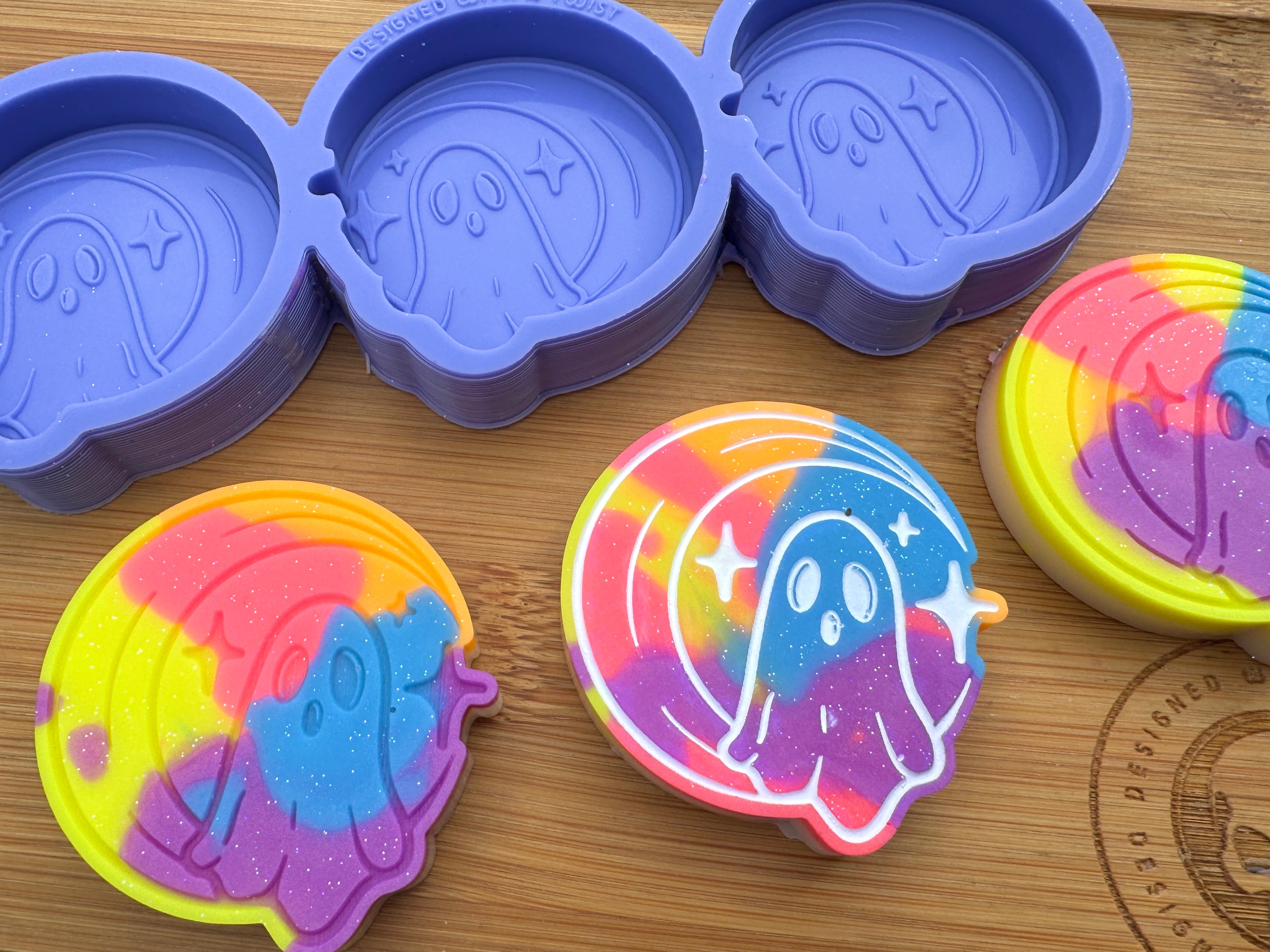 Ghost Moon Silicone Trio Mold