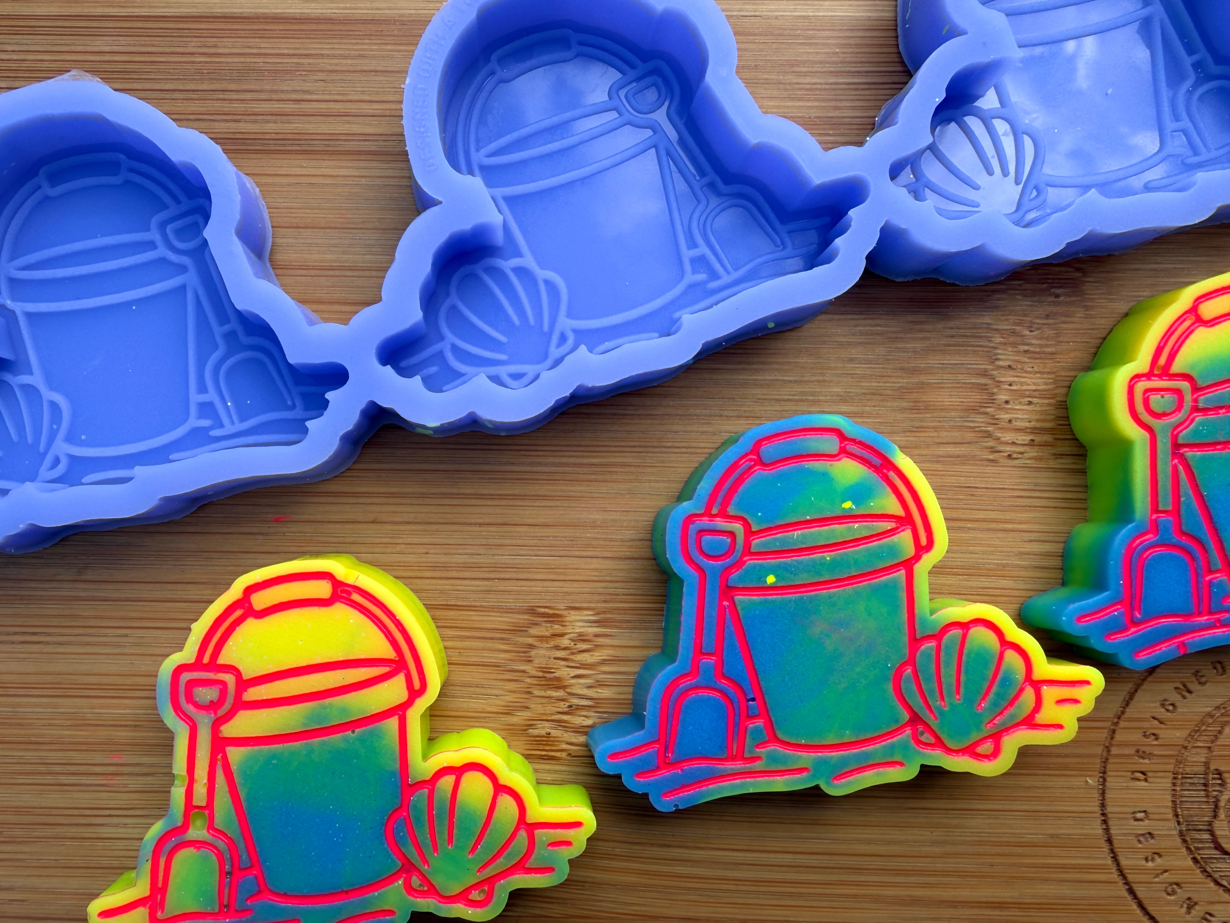 Bucket & Spade Silicone Mold - 3 Cavities