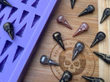 3D Raven Skull Scrape n Scoop Wax Silicone Mold - Designed with a Twist - Top quality silicone molds made in the UK.