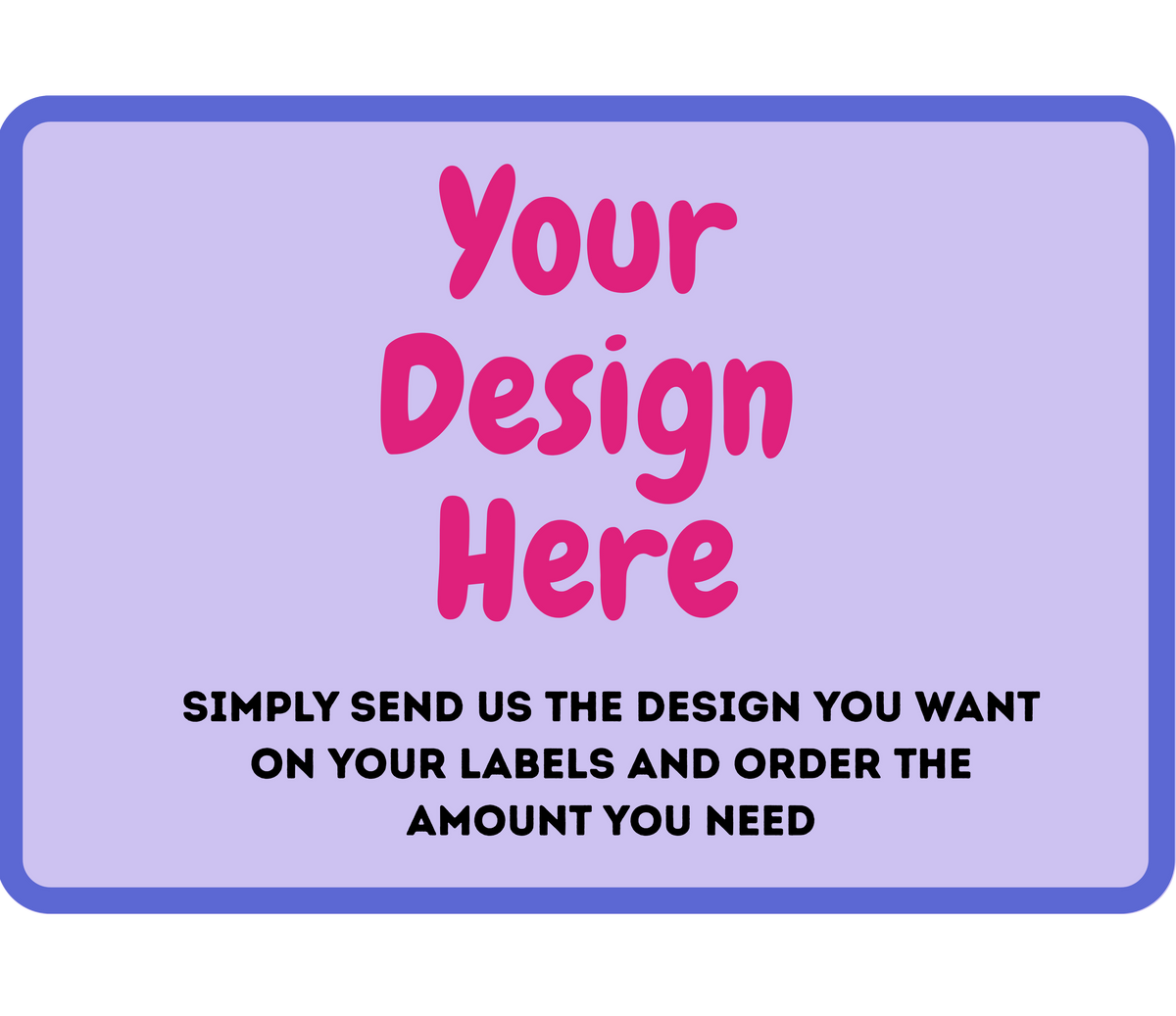 51 x 76mm Rectangle Label - MINIMUM ORDER QUANTITY 10 | Designed with a ...