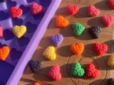 Rose Heart Scrape n Scoop Wax Silicone Mold - Designed with a Twist - Top quality silicone molds made in the UK.