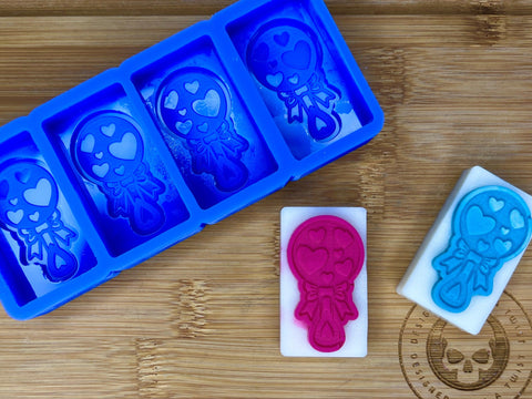 Baby Rattle Silicone Mold - HoBa Edition - Designed with a Twist - Top quality silicone molds made in the UK.