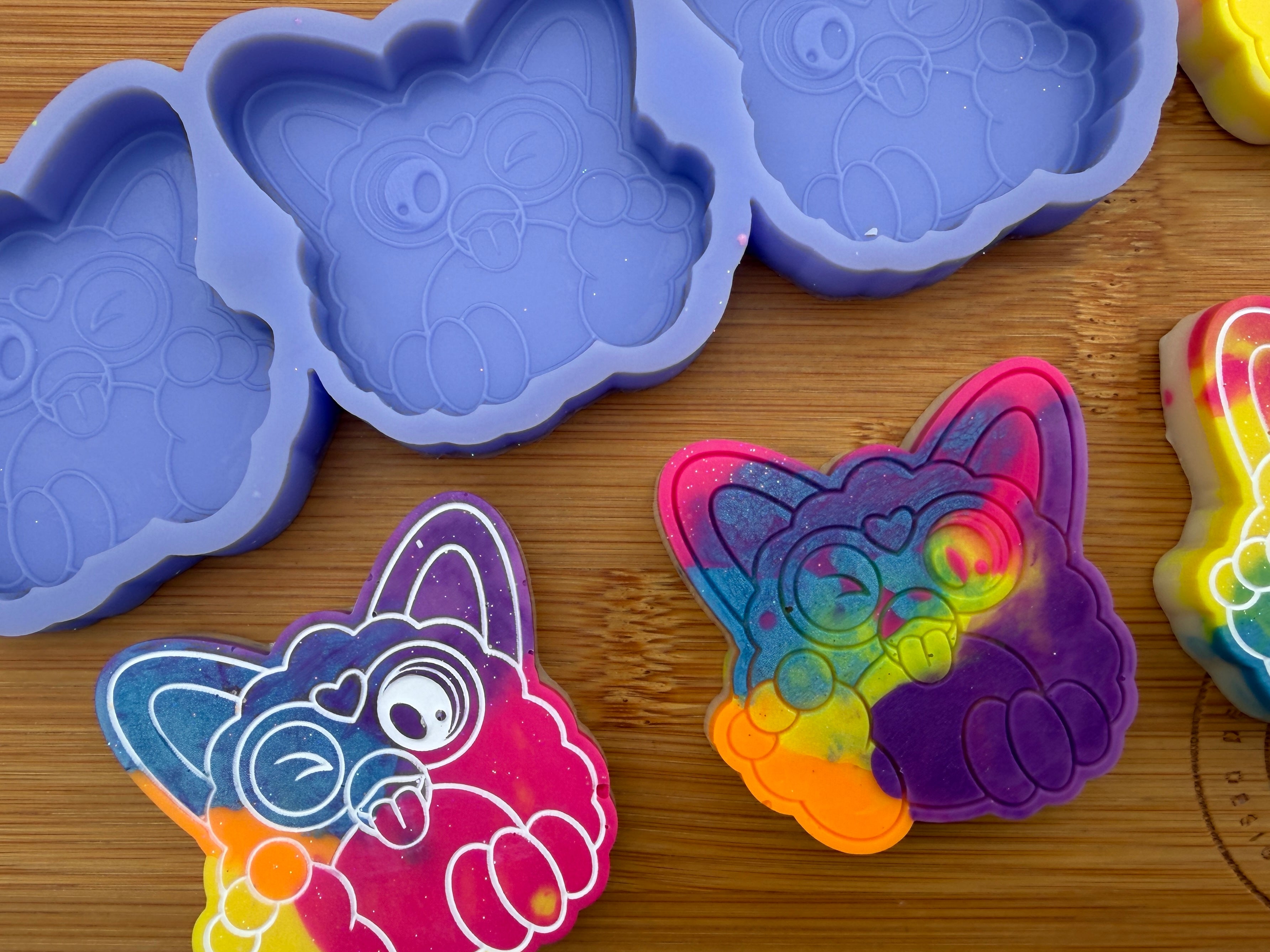 Fur-Baby Silicone Mold Trio
