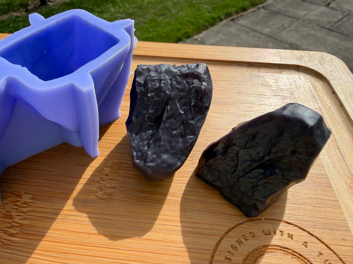 Coal Silicone Mold - 3 Cavities