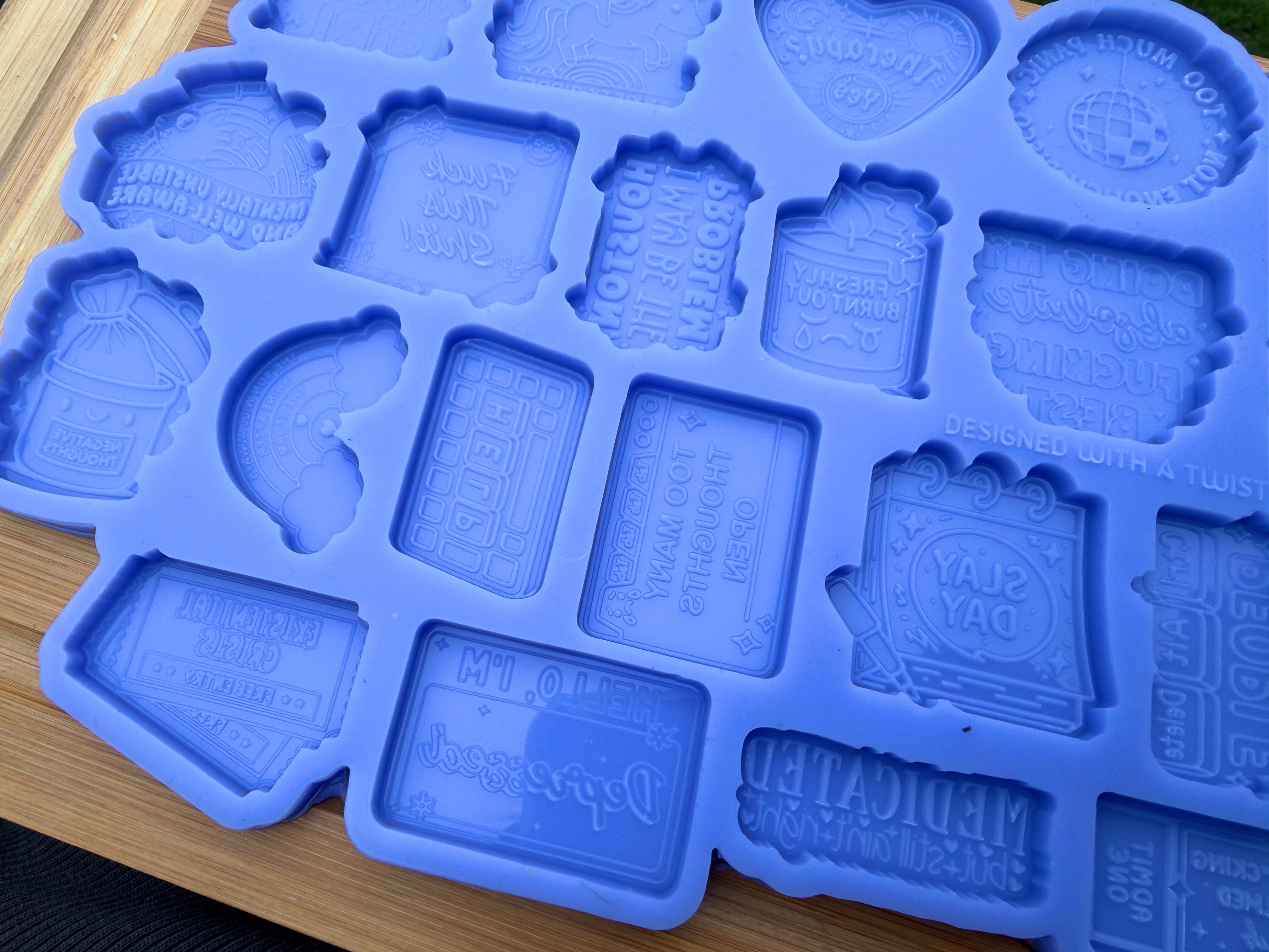 Dark Humour Topper Palette Silicone Mold