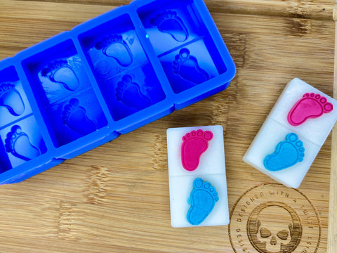 Baby Footprint Silicone Mold - HoBa Edition - Designed with a Twist - Top quality silicone molds made in the UK.