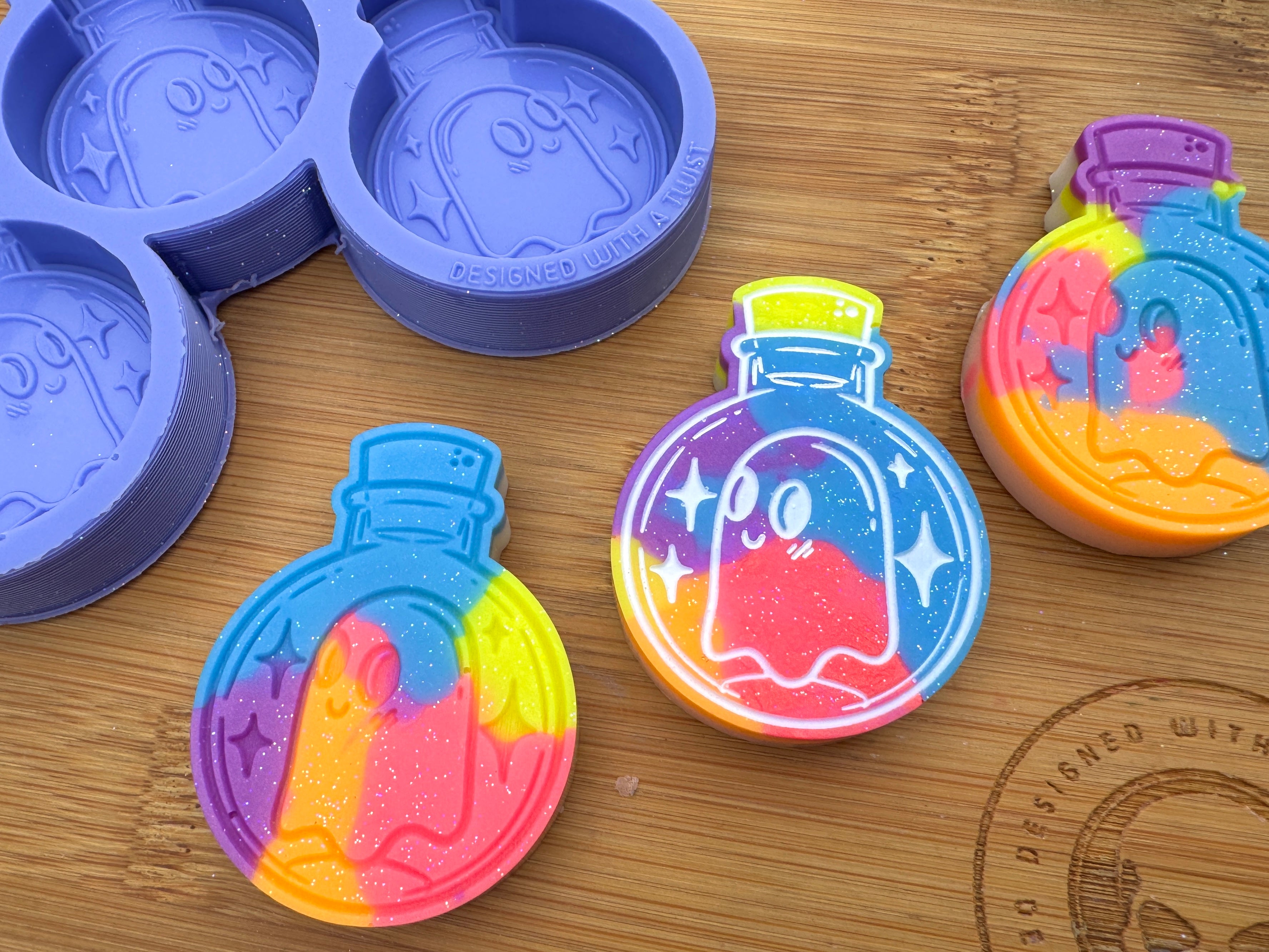 Ghost in a Bottle Silicone Trio Mold