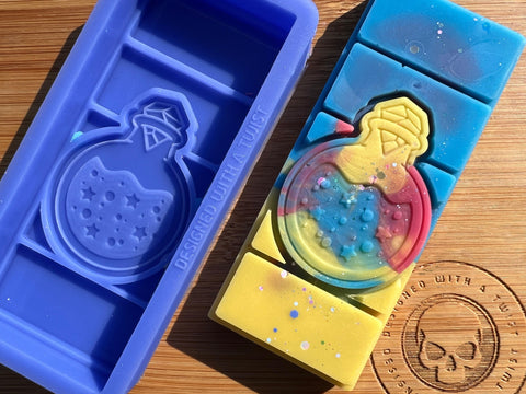 Moon Water Snapbar Silicone Mold - Designed with a Twist - Top quality silicone molds made in the UK.