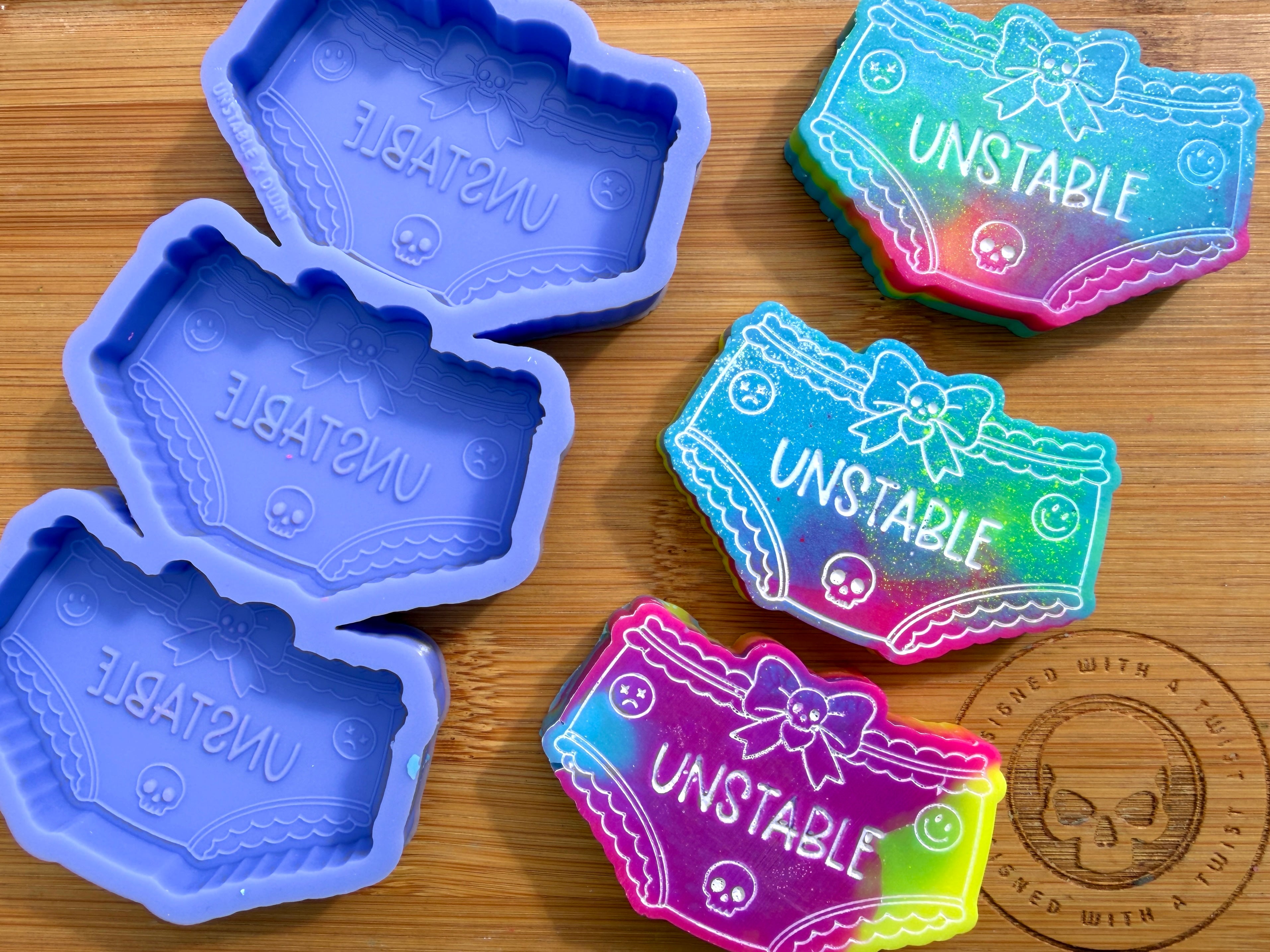 Unstable Pants Silicone Mold - 3 Cavities