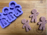 Gingerbread Men Wax Melt Silicone Mold - Designed with a Twist - Top quality silicone molds made in the UK.