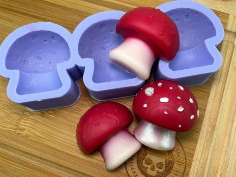 3D Mushroom Wax Melt Silicone Mold - Designed with a Twist - Top quality silicone molds made in the UK.