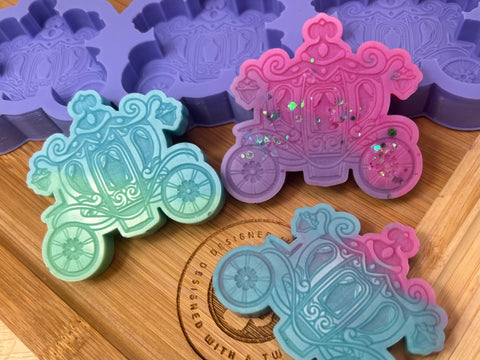 Fairytale Carriage Wax Melt Silicone Mold - Designed with a Twist - Top quality silicone molds made in the UK.