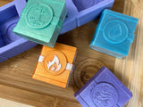 3D Elemental Spell books Wax Melt Silicone Mold