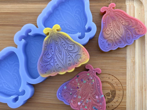 Lunar Moth Wax Melt Silicone Mold - Designed with a Twist - Top quality silicone molds made in the UK.