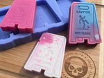 Wet Floor Sign Wax Melt Silicone Mold - Designed with a Twist - Top quality silicone molds made in the UK.