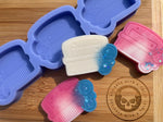 Scrubbing Brush Wax Melt Silicone Mold - Designed with a Twist - Top quality silicone molds made in the UK.