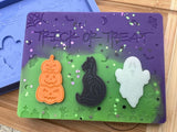 Trick or Treat Halloween Slab Silicone Mold