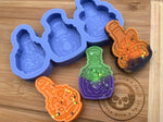 Poison Bottles Wax Melt Silicone Mold - Designed with a Twist - Top quality silicone molds made in the UK.