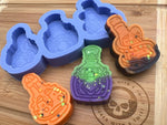 Poison Bottles Wax Melt Silicone Mold - Designed with a Twist - Top quality silicone molds made in the UK.