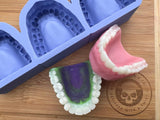 Vampire Teeth Wax Melt Silicone Mold - Designed with a Twist - Top quality silicone molds made in the UK.